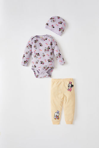 Minnie Mouse Licenced Long Sleeve Newborn Sleepsuit & Joggers Set