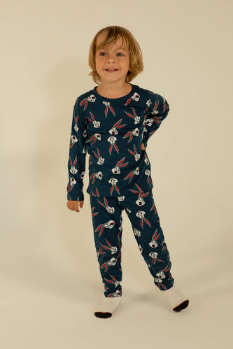 Baby Boy Looney Tunes Licensed Regular Fit Long Sleeve Pajamas Set