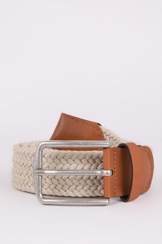 Men's Rectangle Buckle Denim Belt