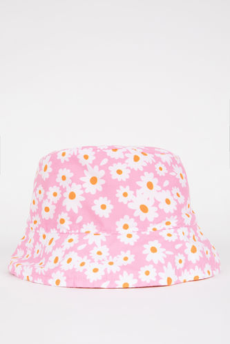 Kız Çocuk Pamuklu Bucket Şapka