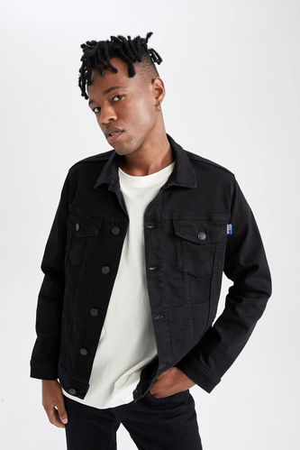 Mens Denim Jeans Jacket - Black | Konga Online Shopping
