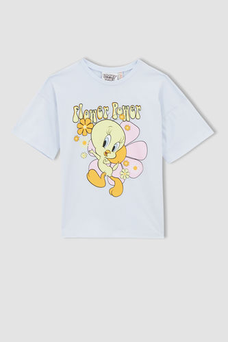 Girl Regular Fit Short Sleeve Looney Tunes Printed T-Shirt