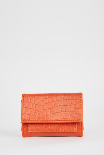 Women's Faux Leather Croco Wallet