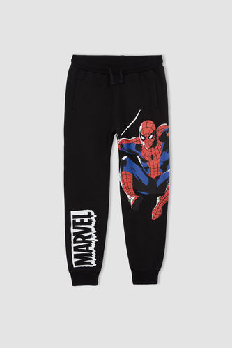Boy Spiderman Print Ruched Joggers