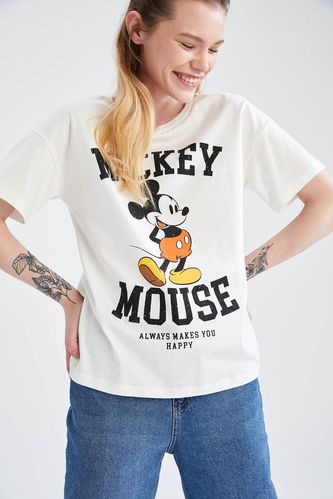 Coool Regular Fit Disney Mickey Mouse Lisanslı Kısa Kollu Tişört