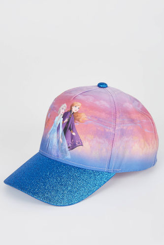 Kız Çocuk Frozen Lisanslı Baskılı Beyzbol Basketbol Şapkası