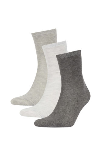 3er-Pack lange Socken aus Baumwolle