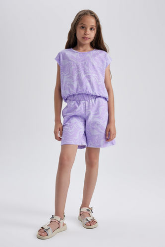 Girl Tie-Dye Crop Short Sleeve 2-Pack Set