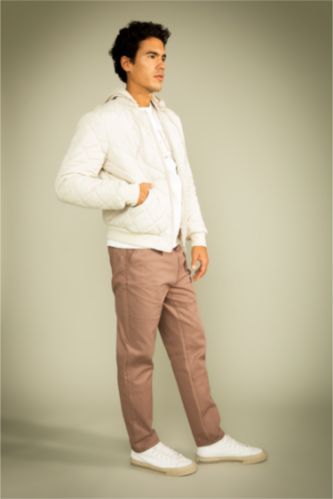 Ecru Man Slim Fit Puffer Jacket 2559141 | DeFacto