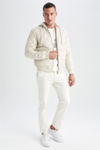 Ecru Man Slim Fit Puffer Jacket 2559141 | DeFacto
