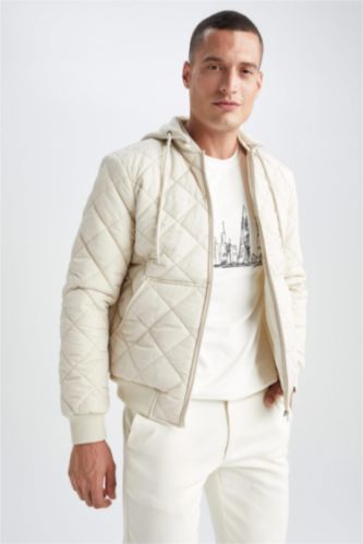 Ecru Man Slim Fit Puffer Jacket 2559141 | DeFacto