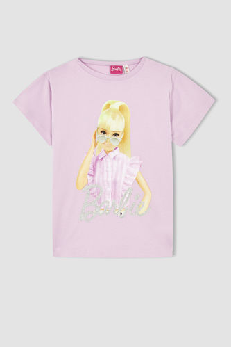 Kız Çocuk Barbie Regular Fit Kısa Kollu Tişört