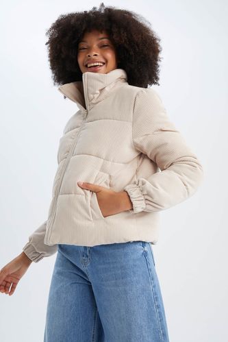 Relax Fit Corduroy Puffer Jacket