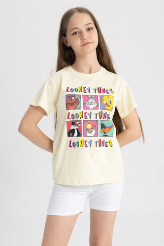 Kız Çocuk Looney Tunes Kısa Kollu Pamuklu Tişört