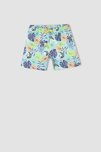 Boy's Floral Print Swimming Shorts