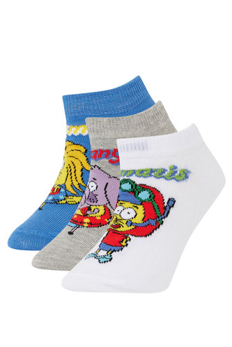 Erkek Çocuk Kral Şakir 3'lü Pamuklu Patik Çorap