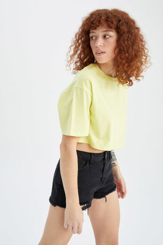 Loose Fit Crew Neck Short Sleeve T-Shirt