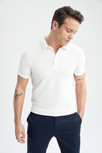 Slim Fit Polo Yaka Kısa Kollu Tişört