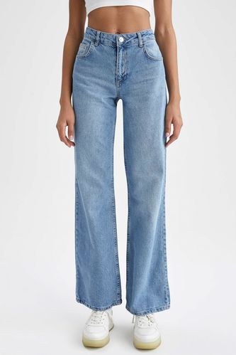 High Waisted Distressed Culotte Jeans