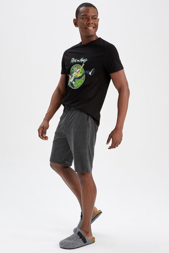 Regular Fit Short Sleeve Rick And Morty Print Pyjama Set