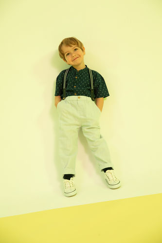Baby Boy Regular Fit Trousers With Suspenders
