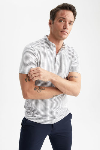 Modern Fit Short Sleeve Striped T-Shirt