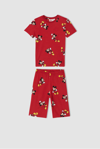 Boy Minnie Mouse Licensed Short Sleeve Cotton Pajamas Set