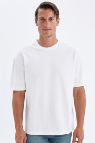 MAN White Oversize Fit Short Sleeve T-Shirt