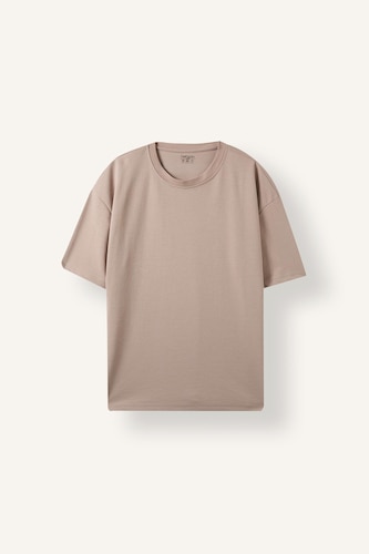 T-shirt basique oversize en coton infroissable et respirant
