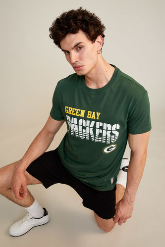 DeFactoFit NFL Green Bay Packers Regular Fit Pamuklu Penye Tişört