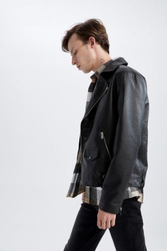 All saints outlet ace leather jacket