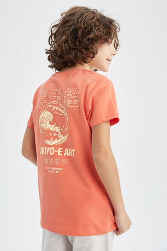 Boy Regular Fit Crew Neck Short Sleeve Printed T-Shirt