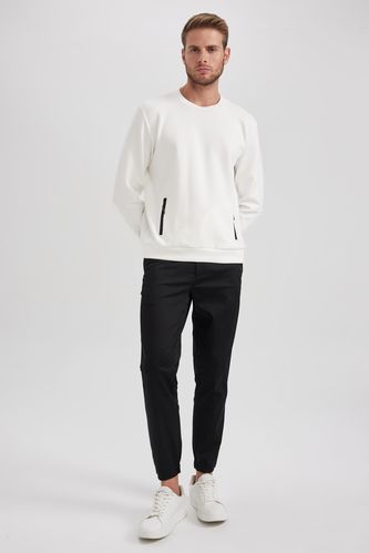 jogger Shirred Trousers Cotton Trousers