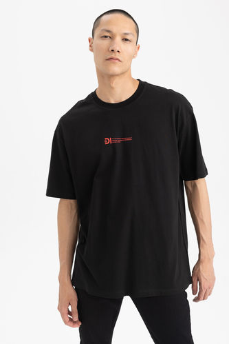 Discovery Licensed Oversize Fit Crew Neck Cotton T-Shirt