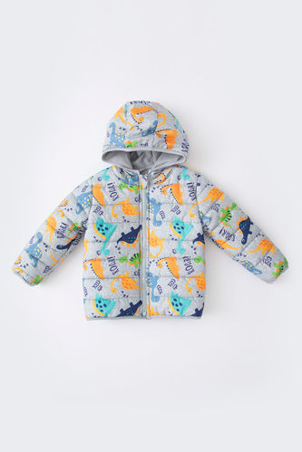 Куртка стандартного кроя диназавр для малышей мальчиков