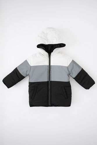 Куртка стандартного кроя в стиле колор блок для малышей мальчиков