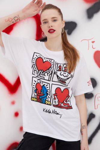 T shirt best sale keith haring femme