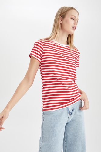 Regular Fit Short Sleeve Striped T-Shirt