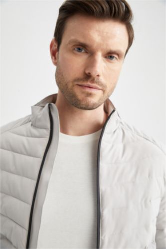 White Man Slim Fit Lined Puffer Jacket 2456222 | DeFacto