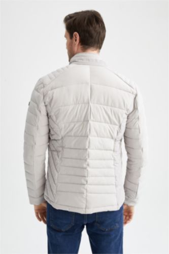 White Man Slim Fit Lined Puffer Jacket 2456222 | DeFacto