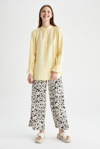 Relax Fit Leopard Print Ankle Culottes