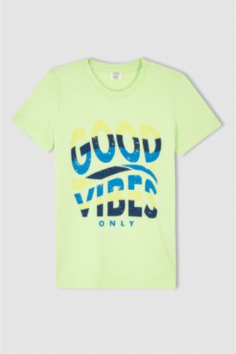 T-shirt Vert Garçon Teddy Smith Tamoc | Espace des marques