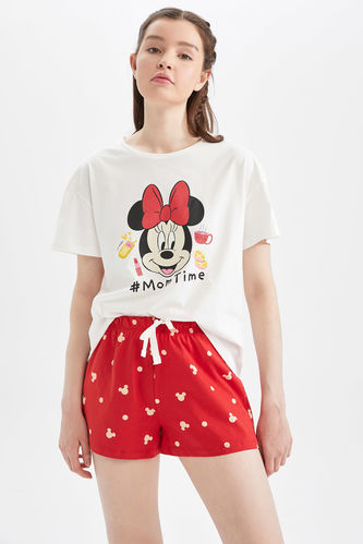 Disney Mickey & Minnie Şort Pijama Takım