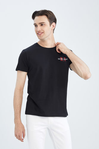 Slim Fit Short Sleeve Printed T-Shirt