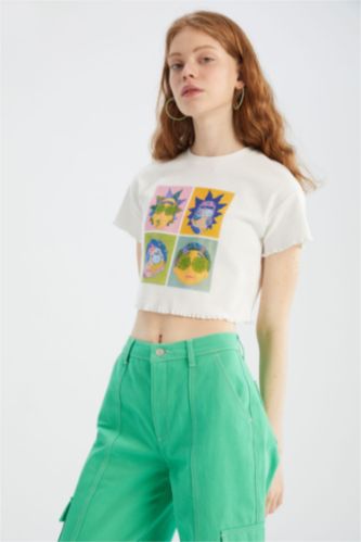 rick and morty t shirt cropp