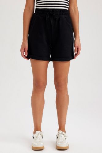 Regular Fit Elasticated Waist Mini Short