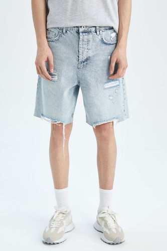 Dad Fit Jeansshorts