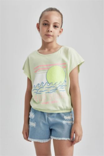 GIRLS & TEENS Mint Regular Fit Short Sleeve T-Shirt