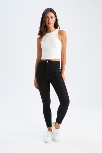 Jeans / super skinny fit / mid rise / super skinny leg - slate grey | Comma