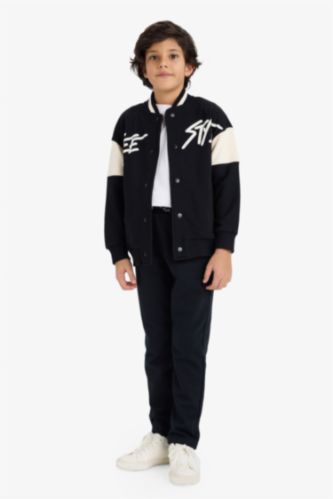 Erkek Çocuk Beli Lastikli Düz Paça Basic Düz Eşofman Altı